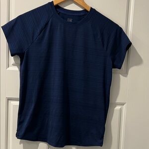Athleta Girls Dark Blue Men's Short Sleeve Tee